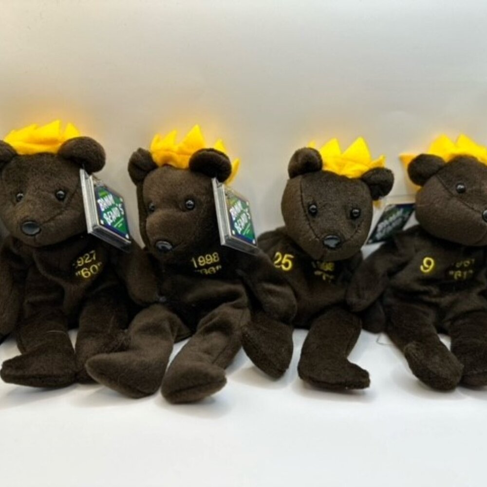 Lot of 4 Salvino Bamm Beano’s Bears With Tags